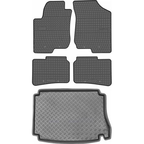 Hyundai i30 I Schrägheck (2007–2012) – SET: Gummifußmatten + Kofferraummatte