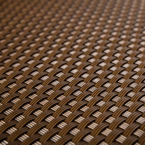Balkonblende 0,9m Br. (Meterware) Sichtschutz aus PE-Rattan hellbraun (1/5)