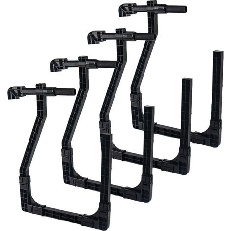 4er-Pack verstellbare Solarabdeckungshalterungen aus Kunststoff für oberirdische Pools mit 10 kg Tragkraft (schwarz) MUMU (1/4)