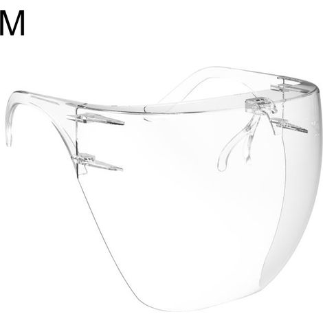 Visière de protection transparente, ultra-transparente et réutilisable, pour femmes et hommes (taille M). (1/5)
