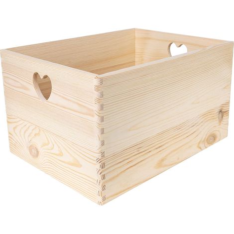 Creative Deco Scatola XL Natale con maniglie a cuore (1/5)