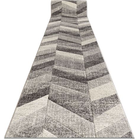 Läufer FEEL 5673/16811 FISCHGRÄTENMUSTER grau / anthrazit / creme 70 cm grey 70x100 cm