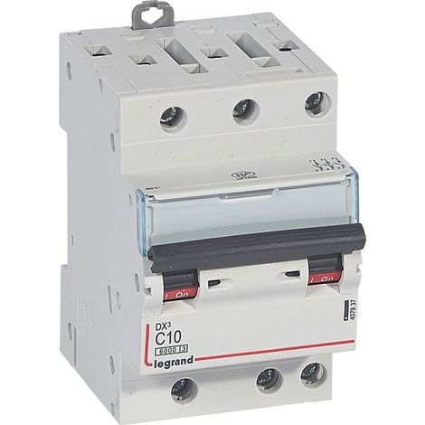 Modulaire Installatieautomaat DX3 3P Karakteristiek C 10A 6kA 3 Modules Legrand LEG407837