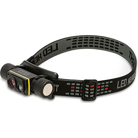 STELIOS : Lampe frontale rechargeable 15 W / 1 500 lumens avec lumière UV 365 nm et aimant. Noire STAK - VELAMP - ST216