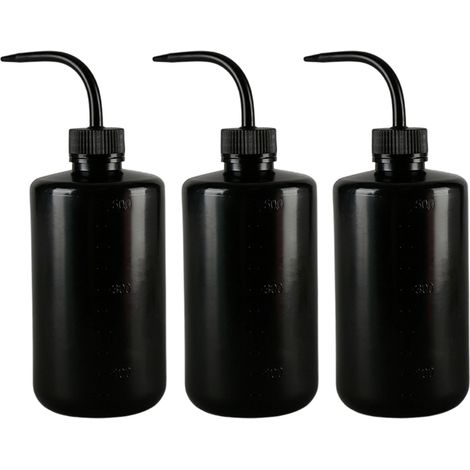Flacon Squeeze - 500 ml - Polyéthylène Basse Densité (LDPE) - Pour Laboratoire Jardin Tatouage - 3 Pièces (1/5)