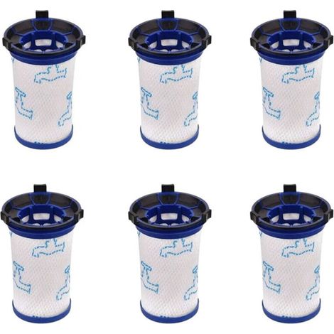 6 Filtres de Rechange pour Aspirateur Rowenta Air Force 360 et Tefal Compatible ZR009001