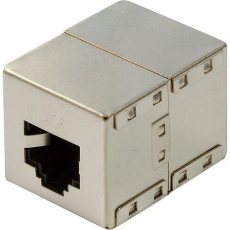 ADAPTADOR CAT.6 RJ45 PARA EMPALMAR DOS CABLES RJ45 (1/4)