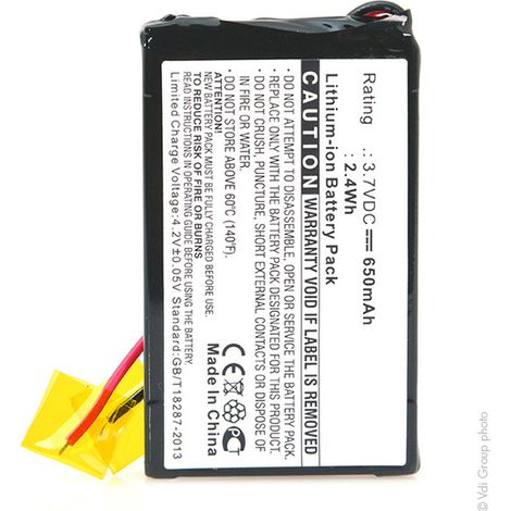 NX - Batterie téléphone, smartphone, GSM 3.7V 650mAh - B-8665MP-PA17MP-PA1590 (1/4)