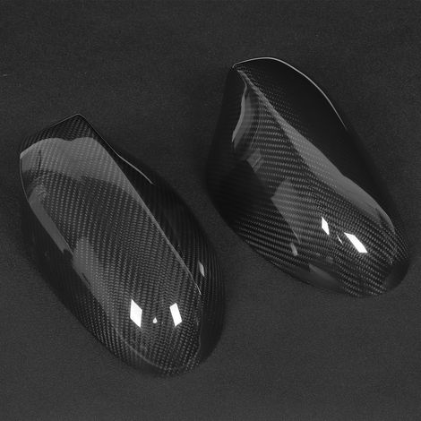 Spiegelkappen aus Trockencarbon für BMW 1er E87 2010-2013 (geeignet für Links- und Rechtslenker) (ein Paar, links und rechts) (montiert) (1/5)