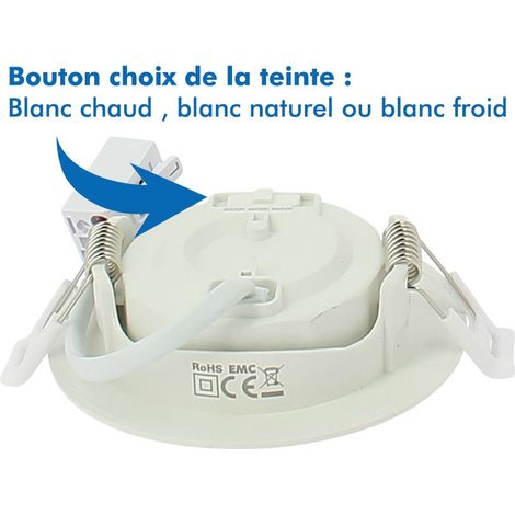 5 Faretti da Incasso LED ASTURIA Orientabili 7W Eq. 75 W Température de Couleur: CCT 3 Couleurs (Chaud, Naturel, Froid) (1/3)