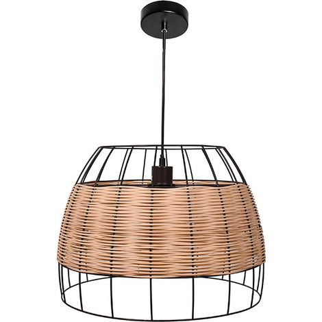 Lámpara de techo colgante SOTERO 42d Rattan Márron (1/3)