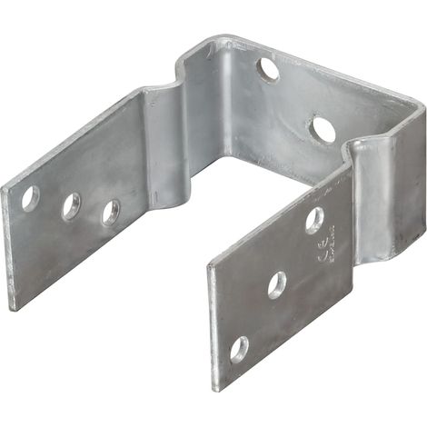 Maison Exclusive - Ancoraggi per recinzione 12 pz argento 10x6x15 cm acciaio zincato