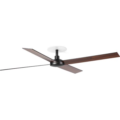 RUDDER RECESSED 4 L Ventilator schwarz/Nussbaum