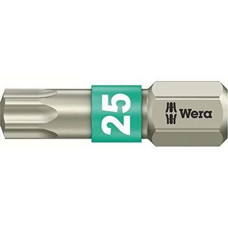 Wera 3867/1 TS SB SiS 05073623001 Inserto Torx T 25 Acciaio inox D 6.3 1 pz. (1/4)