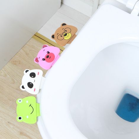 4 Pcs Cartoon Toilet Lifter Lifter, Durable Lidter, No Dirty Hands Uncovering Toilet Lidter, Household Toilet Bidet Lifter (1/5)