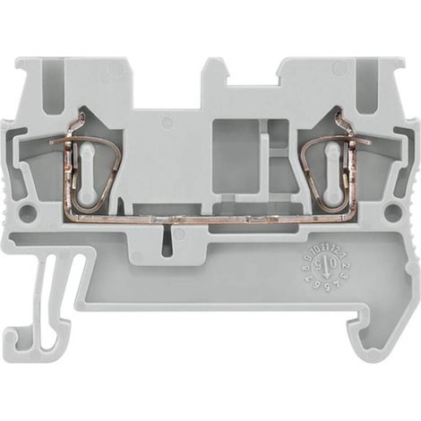 Siemens 8WH20000AF00 Morsetto passante Collegamento gabbia a molla Grigio 50 pz.