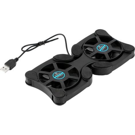 Support de refroidissement USB portable doté d'une interface USB unique pour une connexion facile  refroidissement puissant pour ordinateurs portables et de bureau (taille non spécifiée). (1/4)