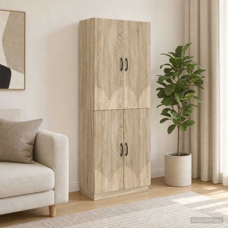 vidaXL Schrankset 2 pcs Sonoma-Eiche Holzwerkstoff (1/5)