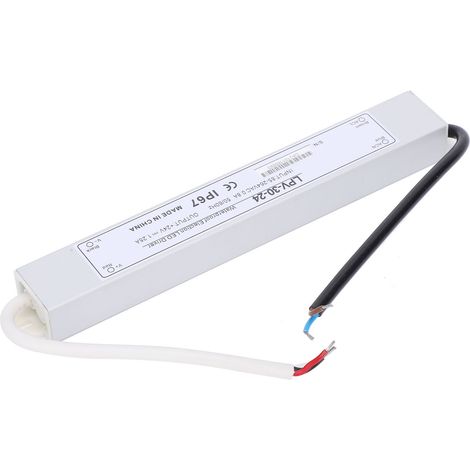 BERM Wasserdichtes Netzteil aus Aluminiumlegierung mit Schalter, Transformator und Treiber, DC 24 V, 30 W, LPV-30-24 (1/5)