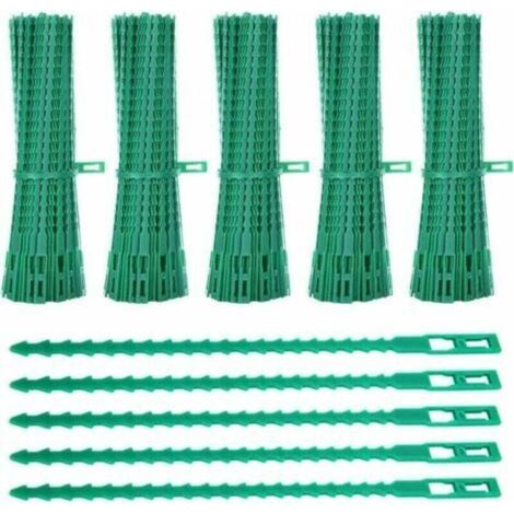 Lien pour végétaux,Lot de 600 Attaches de Plantes, 23CM Attaches de Jardin Réglable Liens de Serrage en Plastique pour Jardin Flexible, Attache Tomates de Câble de Jardin pour Aider à Souteni (1/5)