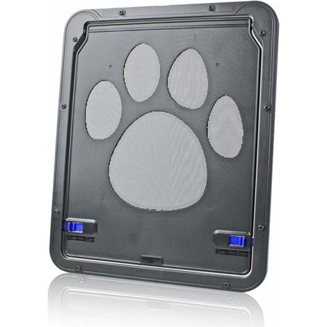 Porte moustiquaire pour petite chienne, facile à installer, verrouillable, pour porte coulissante. (1/5)