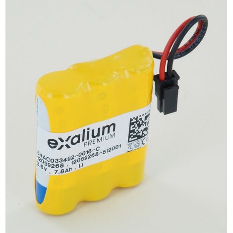 Pile 3.6V 7.8Ah Lithium 3HAC033492-001 pour ABB IRB 120 (1/2)