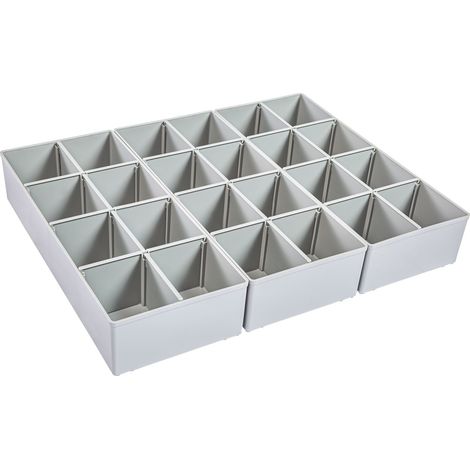 BS  Systems  3x  Insetbox  K3  gris  -  6000012259