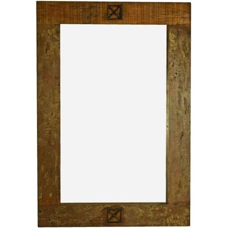 specchio in legno di Legno riciclato 120x80x3 multicolore laccato NATURE OF SPIRIT 04