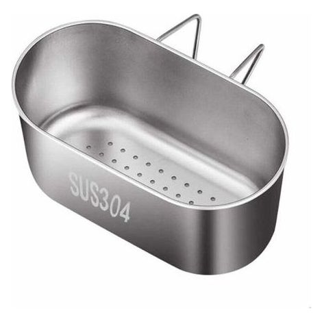 Lntyq Panier de Vidange Evier Crépine - Acier Inoxydable, Facile à Utiliser, pour Cuisine, Support de Séchage au-Dessus d'Évier pour Stockage et Lavage des Vaisselle/Fruits/Légumes (1/4)