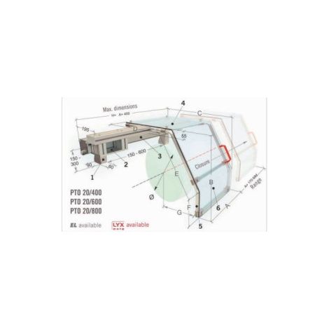 Protección de torno PTO 20/800