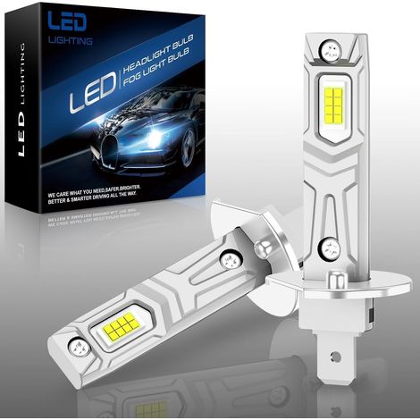 Ampoule H1 LED 30000LM, Ampoule Voiture H1 LED 6500K, CSP LED 12V, 80W, Plug and Play(H1(30000LM)) (1/5)