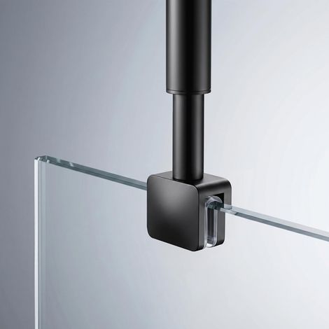 Shower Enclosure Bar 20 - 35 cm Matt Black (1/5)