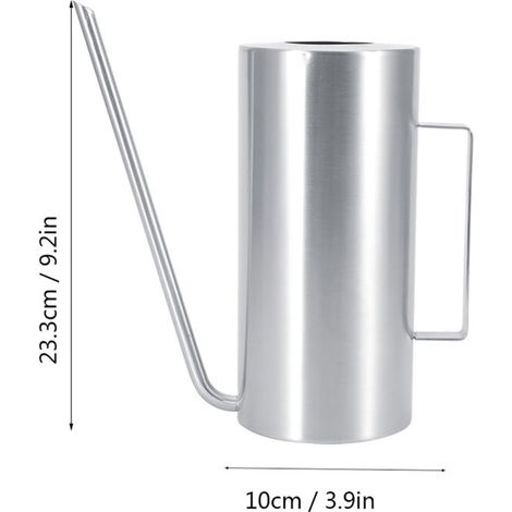 Arrosoir Métal 1,5L avec Manche Ergonomique et Bec Long pour Jardin Intérieur/Extérieur (1/5)