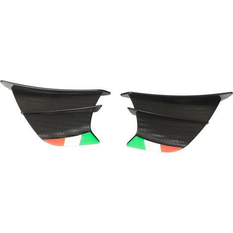 2 Pièces Ailerons Latéraux Moto Spoilers Winglets Compatibles NINJA 400 250 Z900 Z1000 Style Fibre Carbone Mat (1/5)