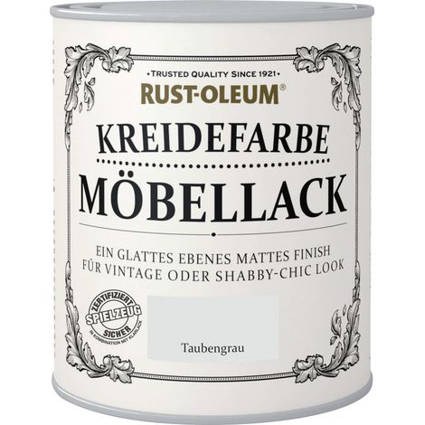 Rust-Oleum Kreidefarbe Möbellack 750 ml taubengrau Innen