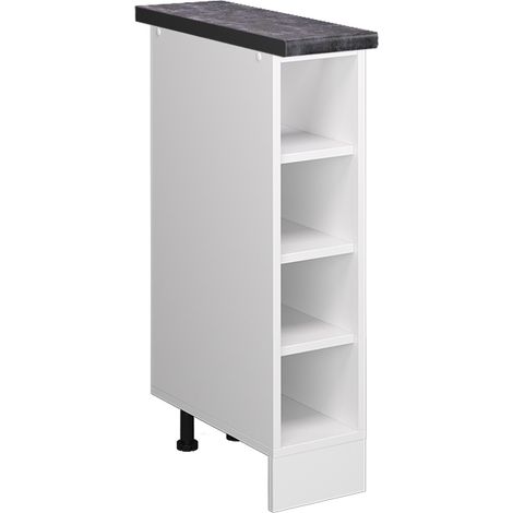 Küchenregal R-Line, Weiß, 20 cm , AP Anthrazit, Vicco
