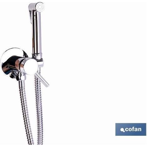 ducha higiénica para inodoro agua fría y caliente color inox 13 x 7,5 x 10 cm (1/3)