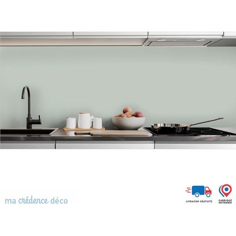 Crédence : Gris verdâtre pâle - Alu composite - 120 - 60 (1/3)