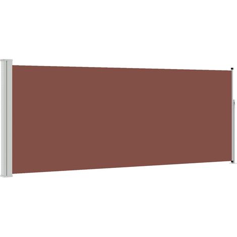 Tenda da Sole Tenda parasole Laterale Retrattile 120 x 300 cm Marrone (1/4)