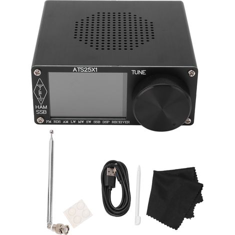 Récepteur radio à bande complète, boîtier en alliage d'aluminium, radio portable avec écran tactile couleur 2,4 pouces (1/5)