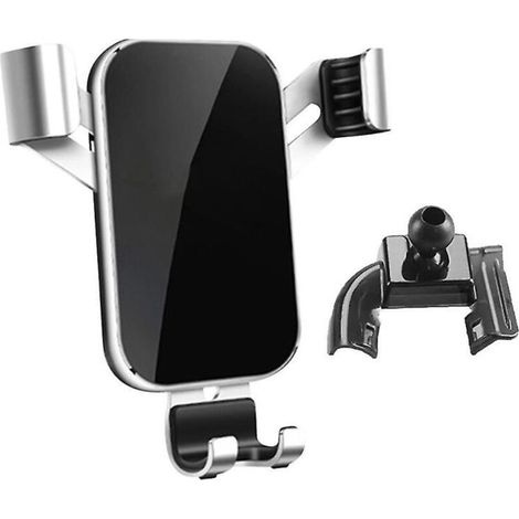 Support de téléphone portable pour voiture, fixation par gravité sur la sortie d'air, pour XC40, argent (1/5)