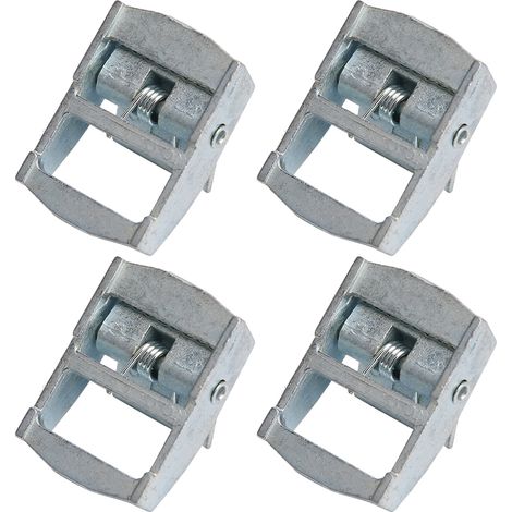 4 Pièces de Fermoirs en Zinc pour Sangles de Chargement, Tendeur à Cliquet Fixe 20mm pour Transport Lourd (1/5)