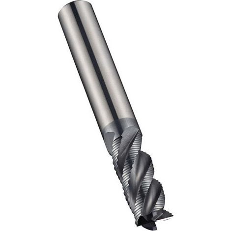 End mill S765 funciona estándar total L.75mm HM AlCrN 40 grados Z.4 DORMER