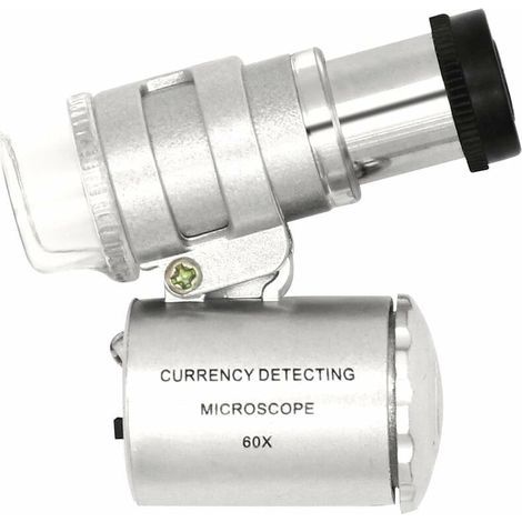 Mini Loupe Réglable LED 60X avec Détection de Devise (1/5)