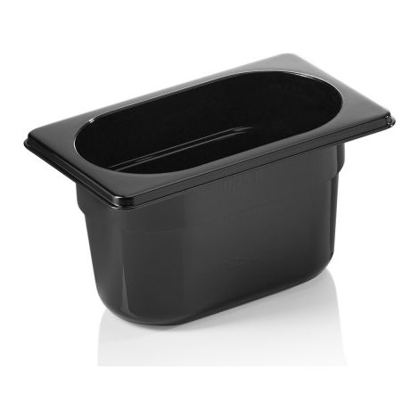 Bac GN 1/9 polycarbonate H 100 mm 0,9 ltr noir GN 96 - Was Germany (1/2)
