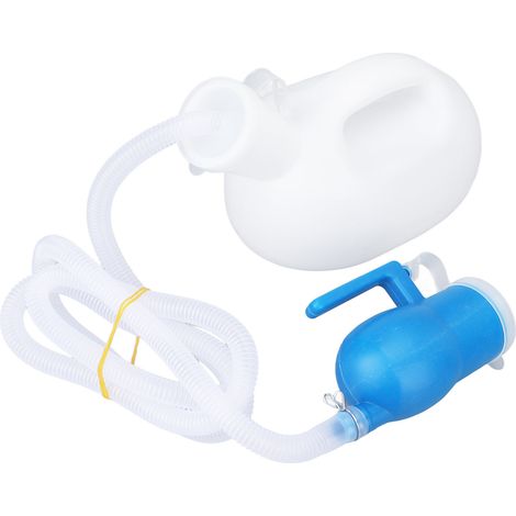 Flacon urine 2000ml, grande capacité, étanchéité fiable, épais, portable, pour maison, hôpital, personnes âgées, patients, blanc. (1/5)
