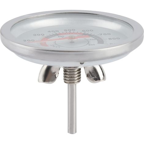 Edelstahl-Grillthermometer für Barbecue, BBQ und Smoker, Temperaturanzeige 50-900℉ (1/5)