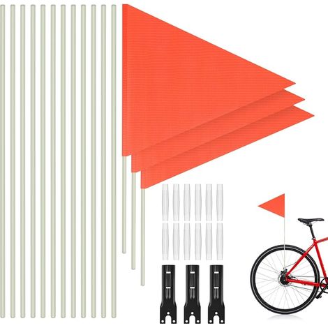lalago Fanion vélo Enfant (200CM),Réglable Fanion vélo Sécurité Fanion vélo (1/5)