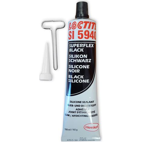 Loctite – Pâte à joint moteur silicone noir 100 ml – Résistance aux huiles et à la vapeur – Pour carters et collecteurs – Élastomère mono-composant