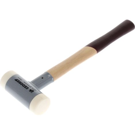 Marteau Gedore sans recul à face douce, diamètre 45 mm, manche en hickory (1/5)
